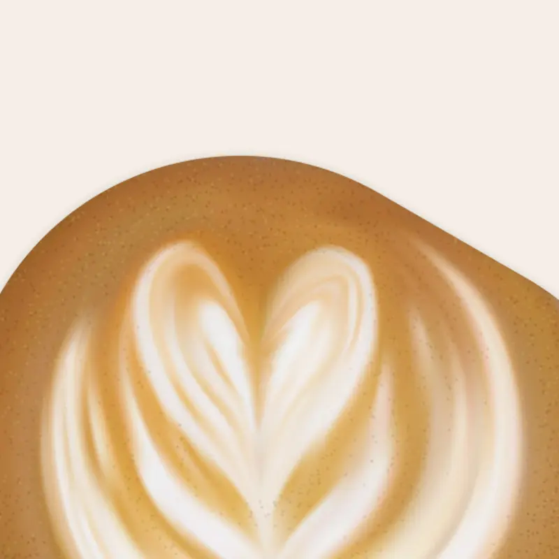 Café latte - bakery bliss café Biarritz